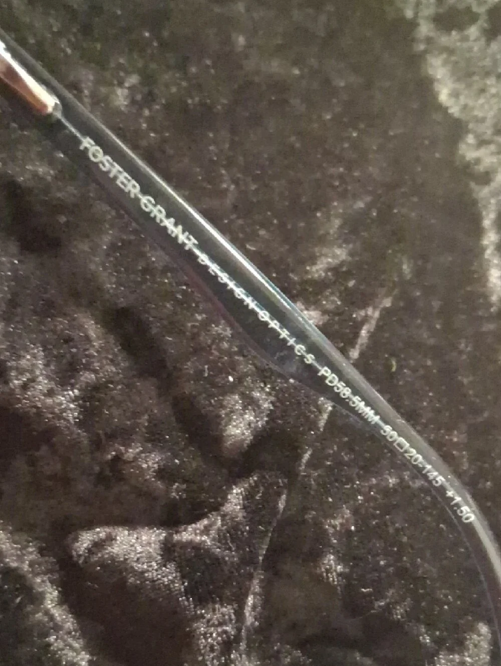 Foster Grant Clear Gray Round Frame Glasses